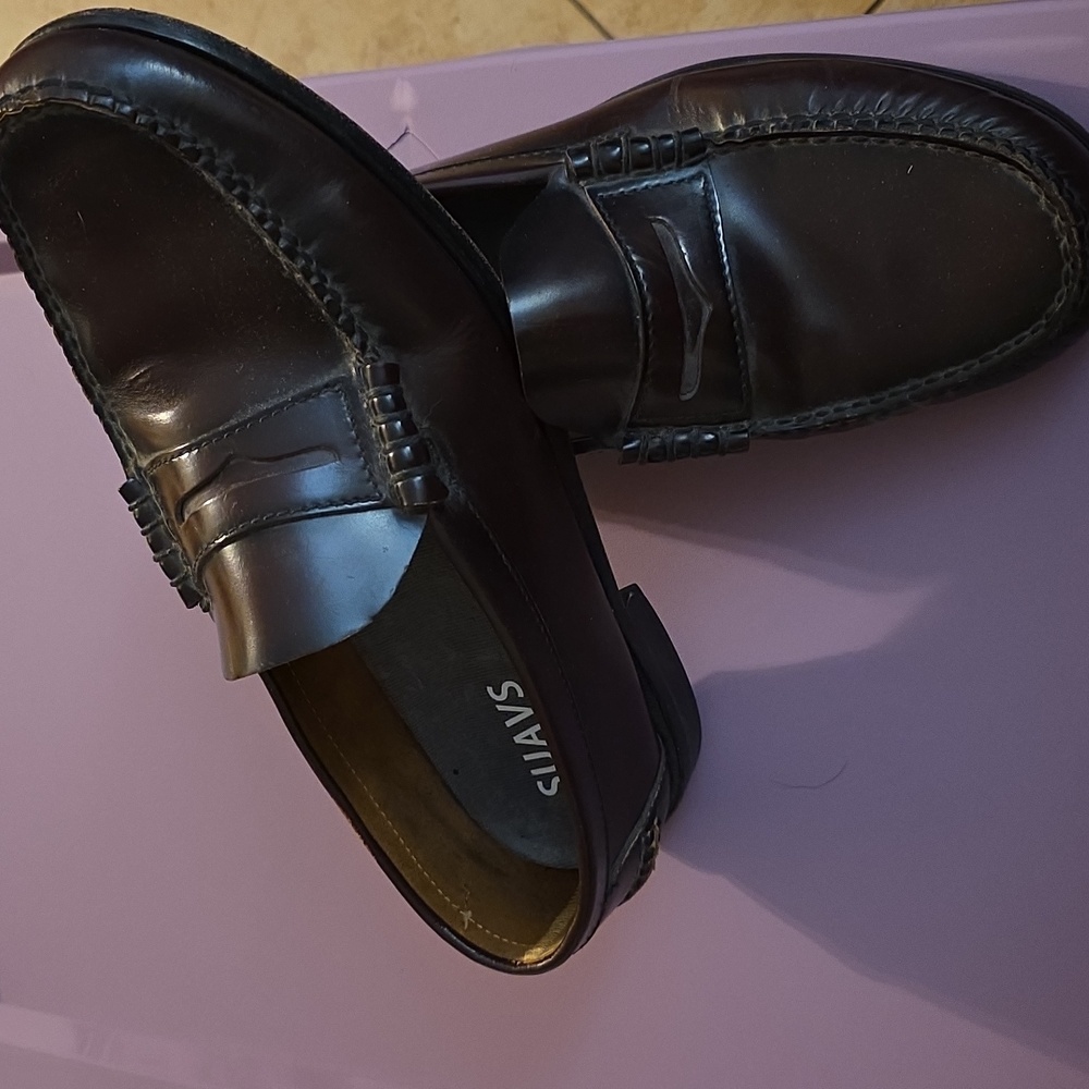 Suavs Men's Dark Brown Leathers Loafers Mens 10.5 (Pat #14)